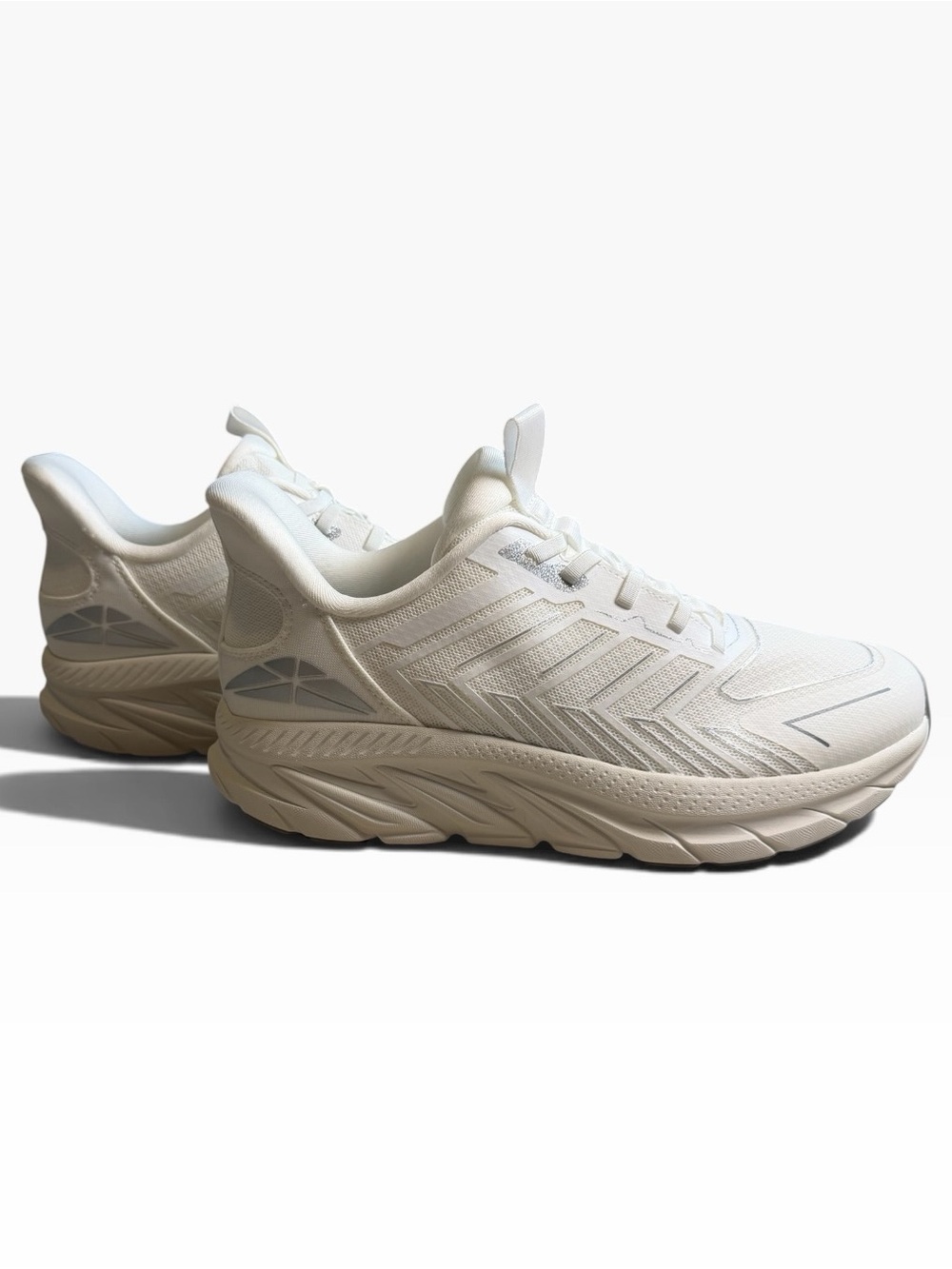 Women's White Cushioned Athletic Sneakers